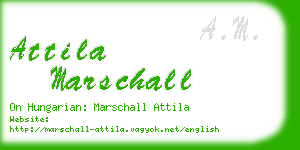 attila marschall business card
